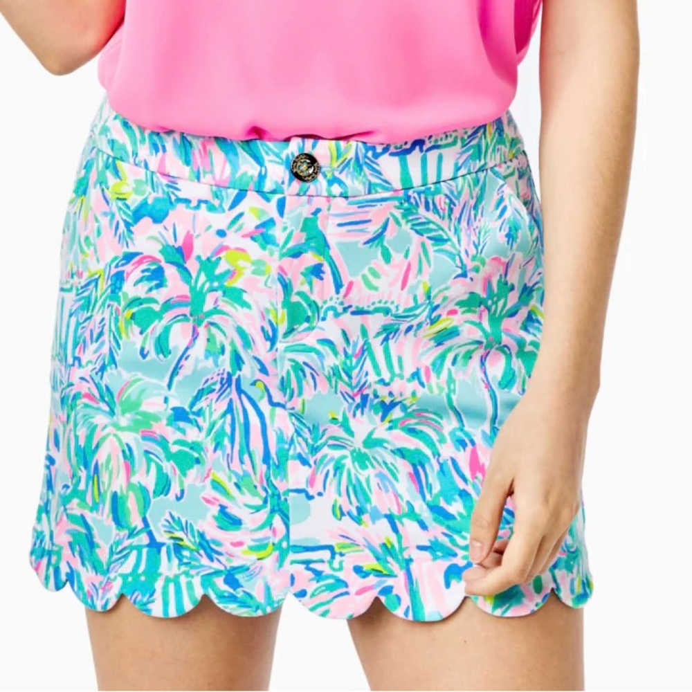 Lilly Pulitzer Knit Colette Skort Size 4 Blue Ibiza Cabana Cocktail